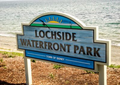 Cedar Sandblasted Sign for the Town of Sidney